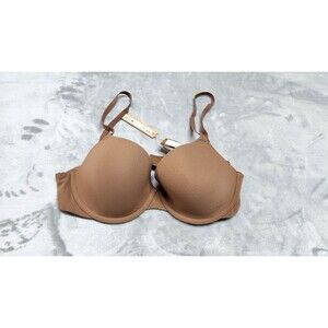SKIMS 36B Sienna Brown‎ Fits Everybody T-Shirt Bra BA-DEM-9221 NWT